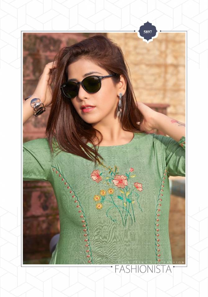 Yami Edge Fancy Ethnic Wear Rayon Wholesale Top Collection 